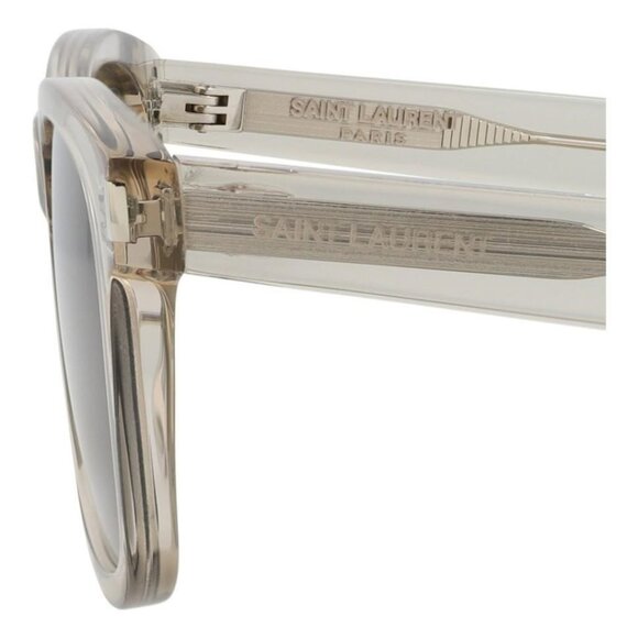 Saint Laurent Unisex Square/Rectangle Beige Beige Brown Fashion Designer Eyewear - Picture 4 of 4